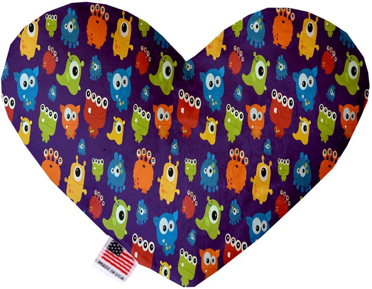 Party Monsters 8 inch Stuffing Free Heart Dog Toy